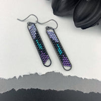 Peyote Stitch Mini Oval Earrings