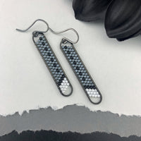 Peyote Stitch Mini Oval Earrings