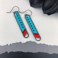 Peyote Stitch Mini Oval Earrings