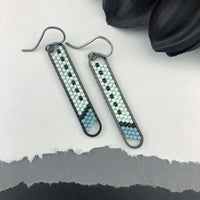 Peyote Stitch Mini Oval Earrings