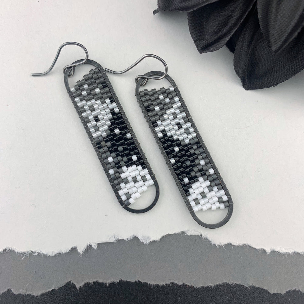 Peyote Stitch Oval Earrings