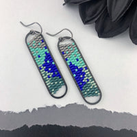 Peyote Stitch Oval Earrings