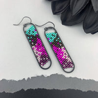 Peyote Stitch Oval Earrings