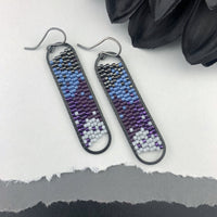 Peyote Stitch Oval Earrings