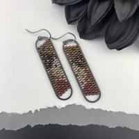 Peyote Stitch Oval Earrings