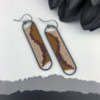 Peyote Stitch Oval Earrings