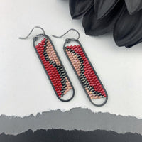 Peyote Stitch Oval Earrings