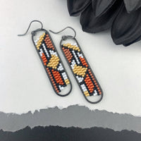 Peyote Stitch Oval Earrings