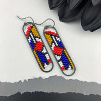 Peyote Stitch Oval Earrings