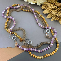 Radiant Necklace - Chevron Amethyst Gemstone Candy Necklace