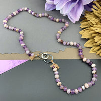 Radiant Necklace - Chevron Amethyst Gemstone Candy Necklace