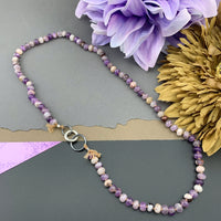 Radiant Necklace - Chevron Amethyst Gemstone Candy Necklace
