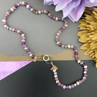 Radiant Necklace - Chevron Amethyst Gemstone Candy Necklace