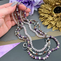 Radiant Necklace - Chevron Amethyst Gemstone Candy Necklace