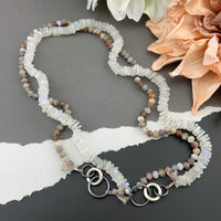 Radiant Necklace - Botswanna Agate Gemstone Candy Necklace