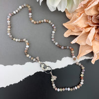 Radiant Necklace - Botswanna Agate Gemstone Candy Necklace