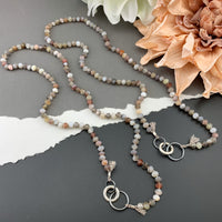 Radiant Necklace - Botswanna Agate Gemstone Candy Necklace