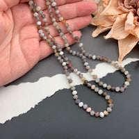 Radiant Necklace - Botswanna Agate Gemstone Candy Necklace