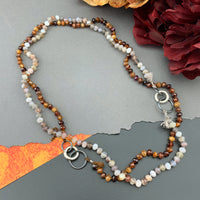 Radiant Necklace - Botswanna Agate Gemstone Candy Necklace