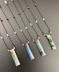 Radiant Necklace - Faceted Rectangle