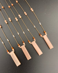 Radiant Necklace - Faceted Rectangle