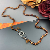 Radiant Necklace - Hessonite Garnet Gemstone Candy Necklace