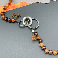 Radiant Necklace - Hessonite Garnet Gemstone Candy Necklace