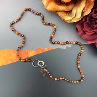 Radiant Necklace - Hessonite Garnet Gemstone Candy Necklace