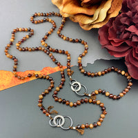 Radiant Necklace - Hessonite Garnet Gemstone Candy Necklace