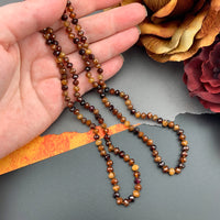 Radiant Necklace - Hessonite Garnet Gemstone Candy Necklace