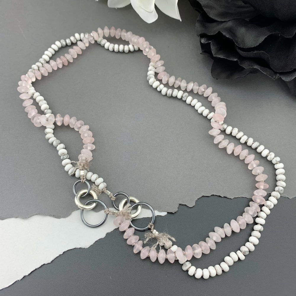 Radiant Necklace - Howlite Gemstone Candy Necklace