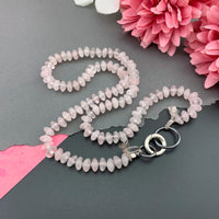 Radiant Necklace - Rose Quartz Gemstone Candy Necklace