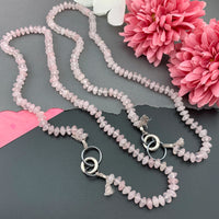 Radiant Necklace - Rose Quartz Gemstone Candy Necklace