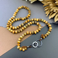 Radiant Necklace - Golden Tiger's Eye Gemstone Candy Necklace