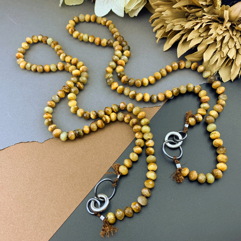 Radiant Necklace - Golden Tiger's Eye Gemstone Candy Necklace