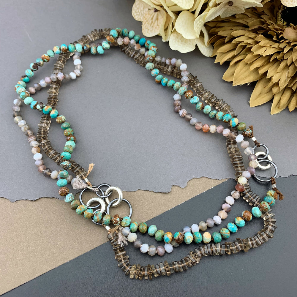 Radiant Necklace - Turquoise Gemstone Candy Necklace