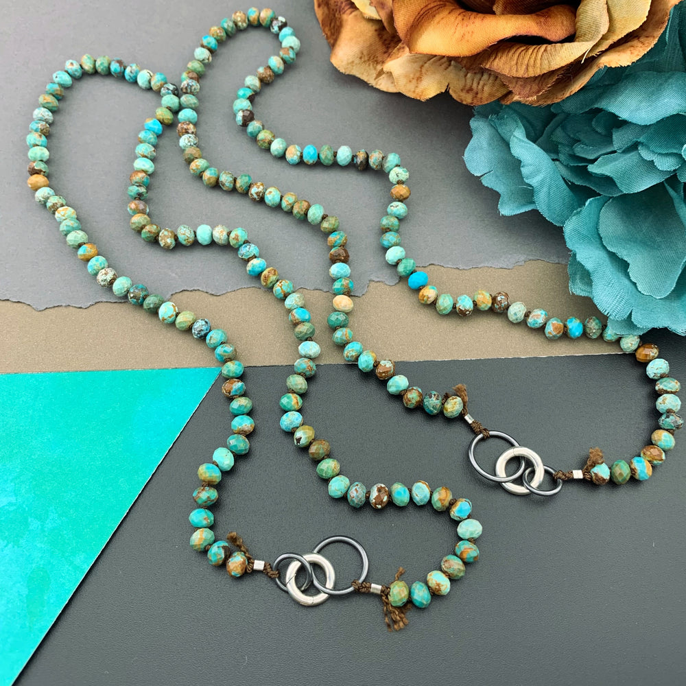 Radiant Necklace - Turquoise Gemstone Candy Necklace