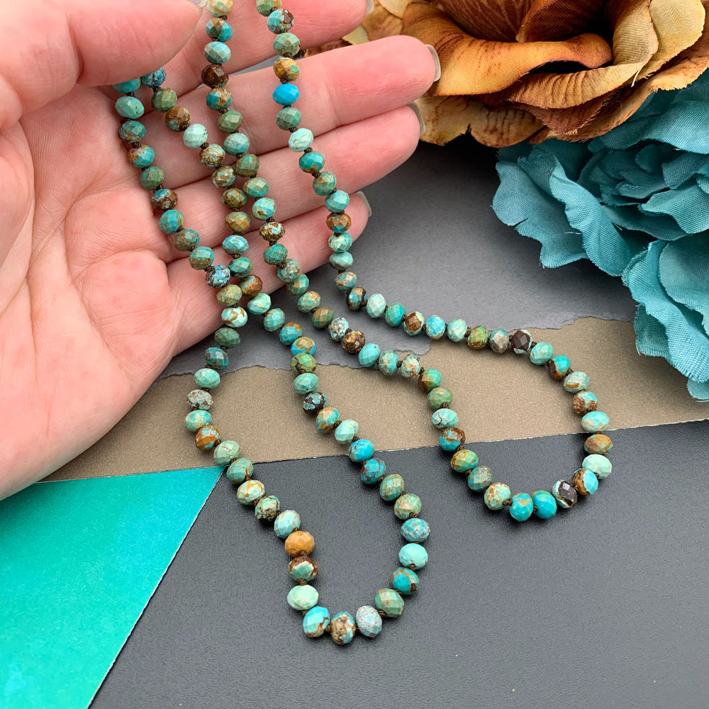 Radiant Necklace - Turquoise Gemstone Candy Necklace