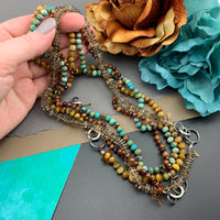 Radiant Necklace - Turquoise Gemstone Candy Necklace