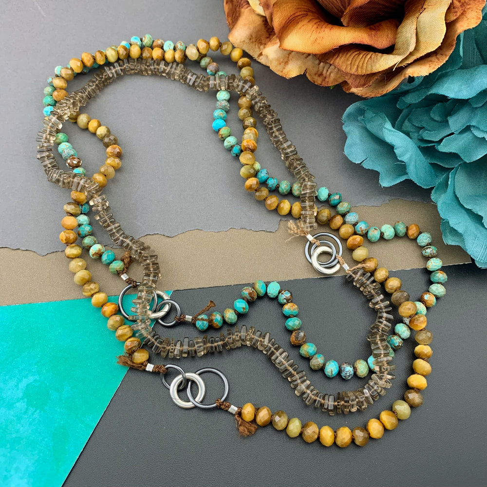 Radiant Necklace - Turquoise Gemstone Candy Necklace