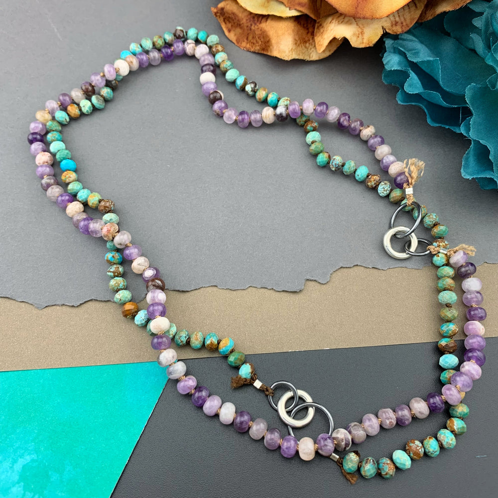 Radiant Necklace - Turquoise Gemstone Candy Necklace