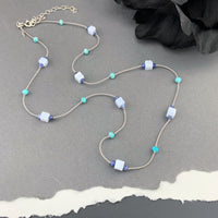 OOAK Delicate Silk Knotted Necklaces