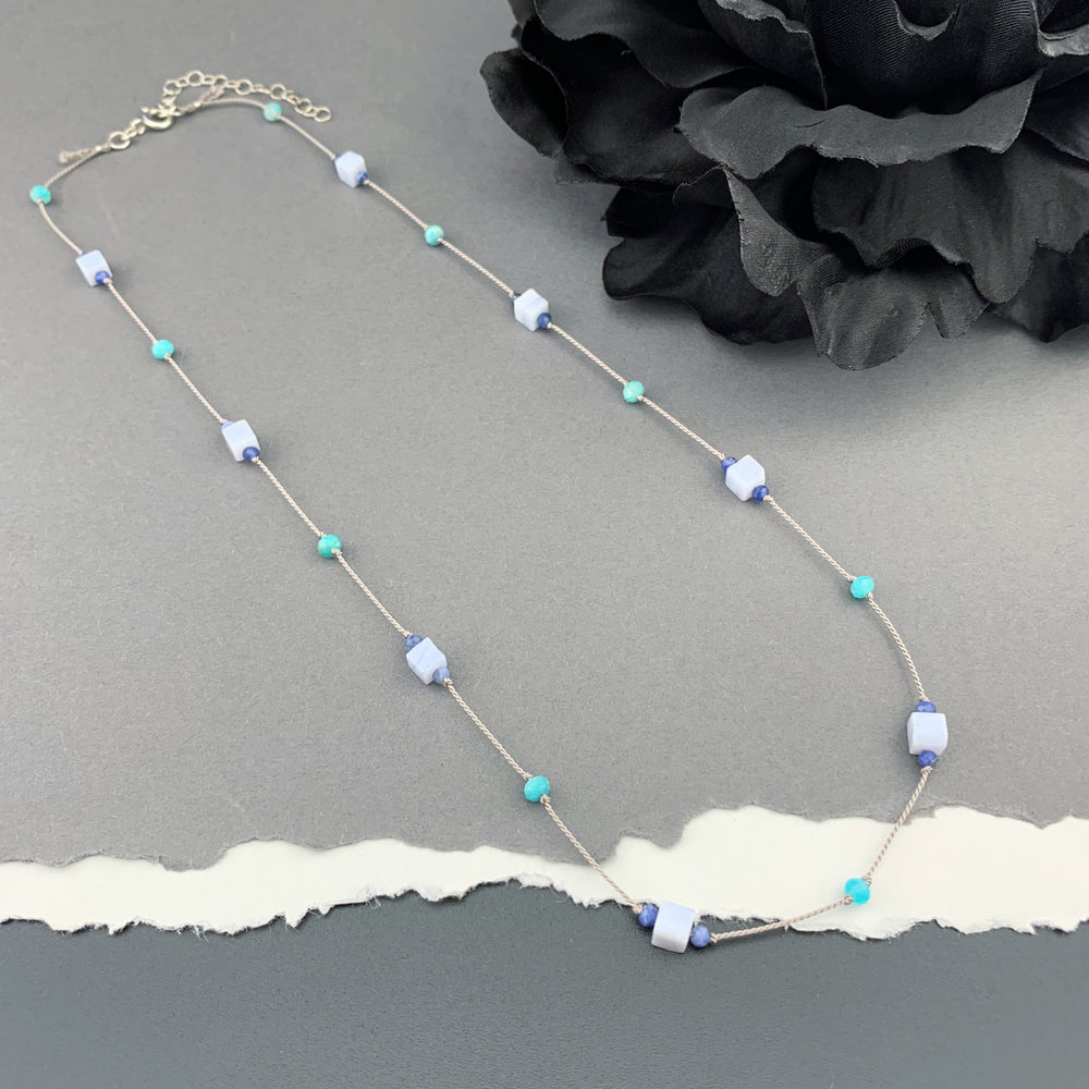 OOAK Delicate Silk Knotted Necklaces