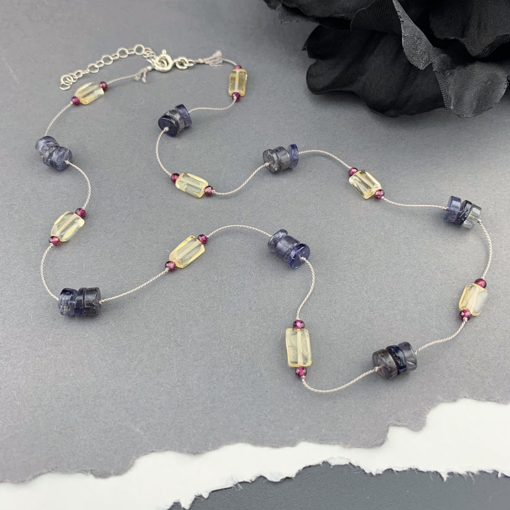 OOAK Delicate Silk Knotted Necklaces