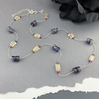 OOAK Delicate Silk Knotted Necklaces