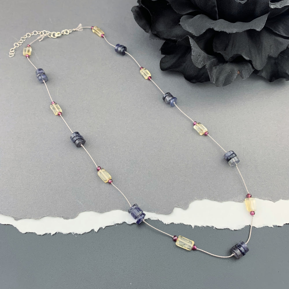 OOAK Delicate Silk Knotted Necklaces