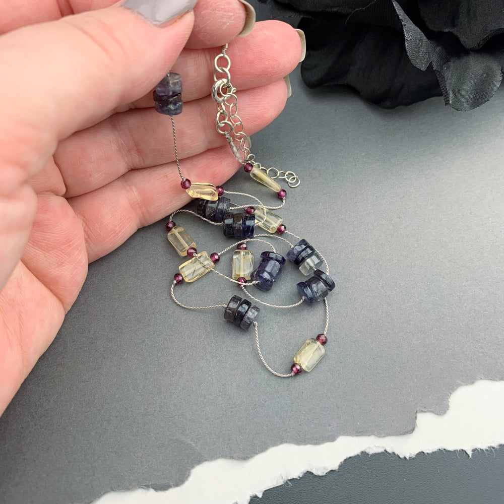 OOAK Delicate Silk Knotted Necklaces