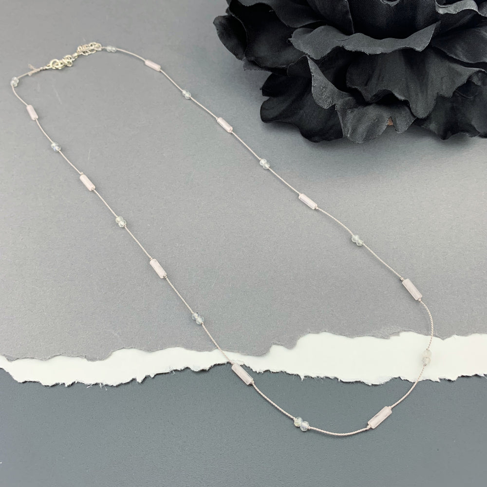 OOAK Delicate Silk Knotted Necklaces