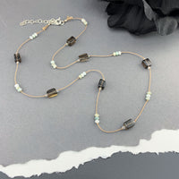 OOAK Delicate Silk Knotted Necklaces