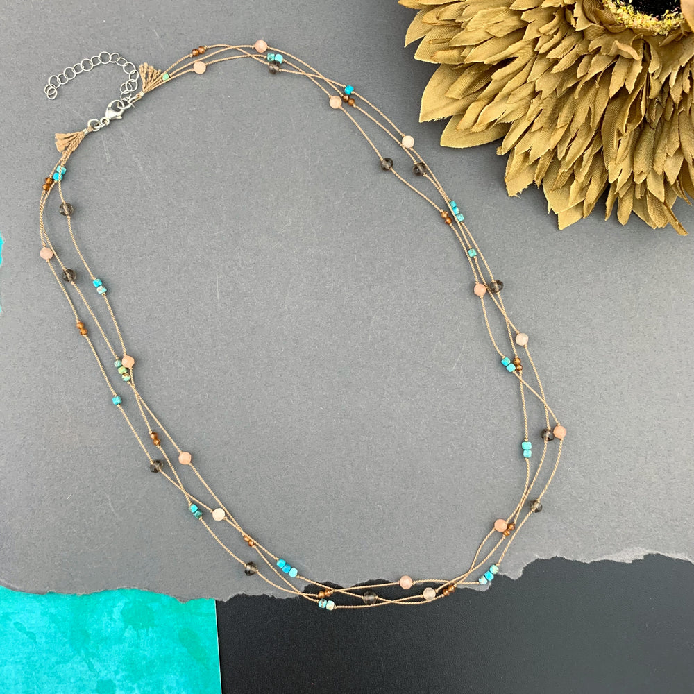 Radiant Necklace Triple Strand
